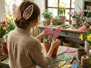 Easter Bunny Ears / Decorative Plant Stakes