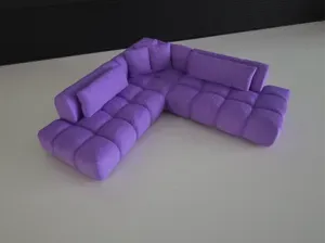 Modern Modular Tufted Sofa (Dollhouse)