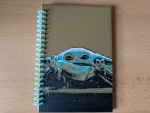 Cute Mandalorian Baby Yoda Notebook Cover