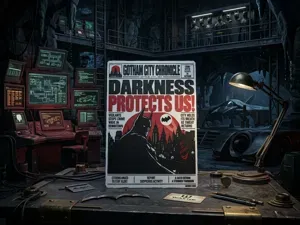 Batman Gotham Newspaper Wall Art