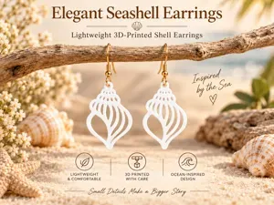 Elegant Seashell Earrings