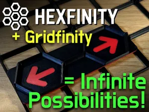 Hexfinity to Gridfinity Adapters