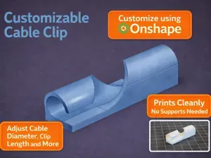 Customizable Cable Clip