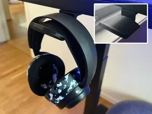 Headset holder/hanger (under desk mounted)