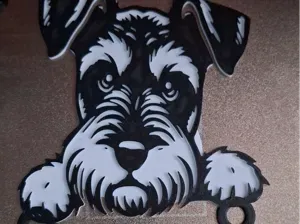 Shih Tzu Poodle beware of the dog.