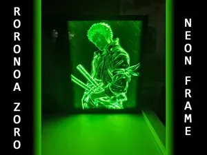 RORONOA ZORO / ONE PIECE NEON FRAME
