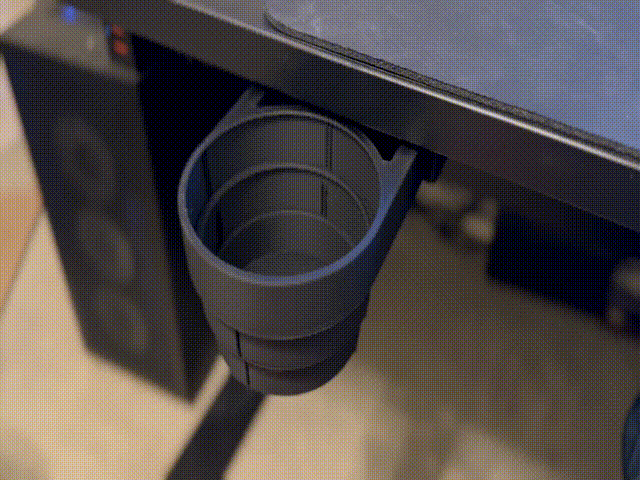 Retractable Desk cupholder