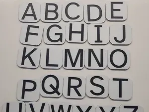 Tactile Uppercase Letters