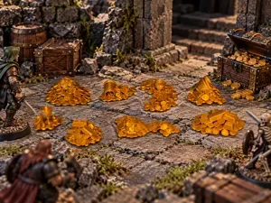 Gold Coins & Ingots Perfect For Scatter Terrain