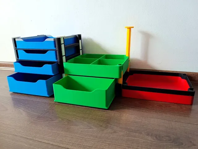 Versatile Stackable Storage Box System (new dim.) — Фото 3 из 15