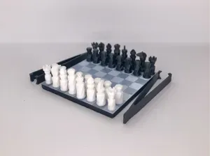 Mini magnetic chess set
