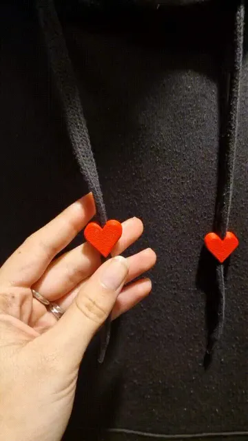 Heart Hoodie Drawstring Bead — Фото 4 из 4