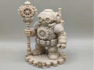 Steampunk robot figurine