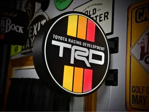 Toyota Retro TRD ~ 2Sided Gas Station Lighted Sign