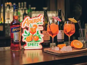 Aperol Spritz Lightbox - Home Bar Decor