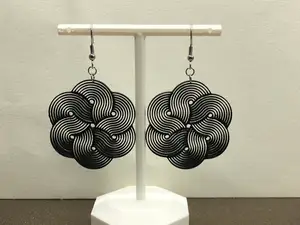 Mandala maze earrings no AMS, 0,4 mm nozzle