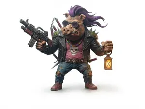 Bebop TMNT Chibi Figurine