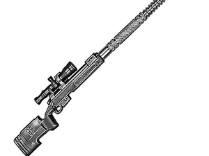 Mini Figura Detallada Sniper cucharita