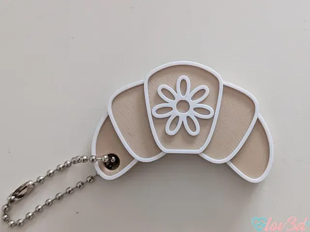 Cute Croissant Can Opener & Nail Saver Keychain — Фото 6 из 6