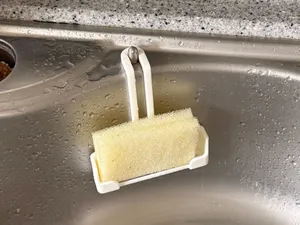 Sponge stage for kitchen sink