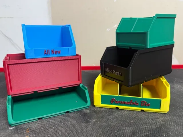 PARAMETRIC Stackable Parts Bin, Gridfinity