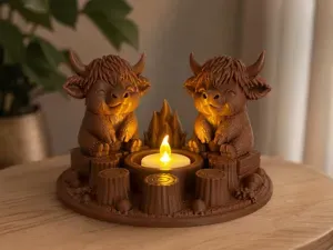 Campfire Buddies Highland Cows