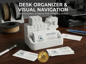 Modular Logistics Desk Organizer Card Holder