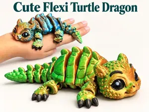 Cute Flexi Turtle Dragon – Articulated Toy