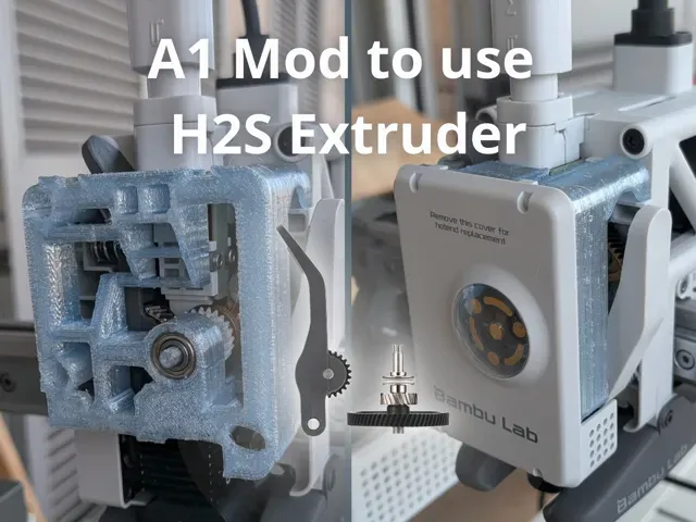 A1 Mod to use H2S extruder