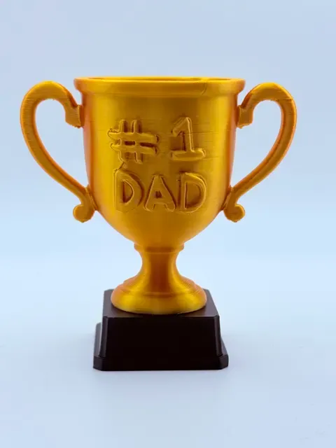 #1 Dad Trophy – Father’s Day 3D Print — Image 3 of 6