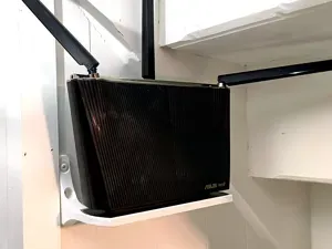 Wall mount for Asus RT-AX68U router
