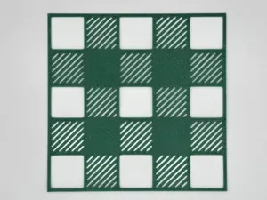Checkerboard Pattern Stencil Template