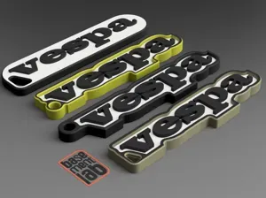 Vespa Type M - Keychain - Portachiavi