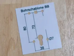 Bohrschablone Tür BB (Deutschland)
