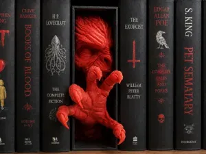 Book Nook Demon Bookshelf Insert