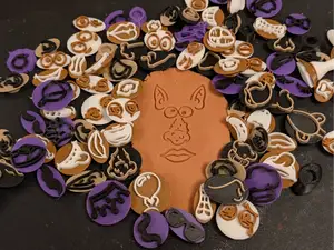 Modular Play-Doh Face & Emotion Stamp Kit