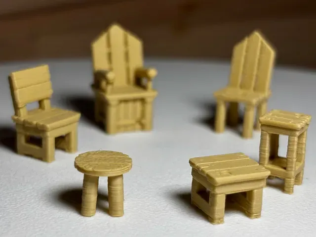 Rustic Chairs Set – Tabletop Seating — Фото 3 из 4