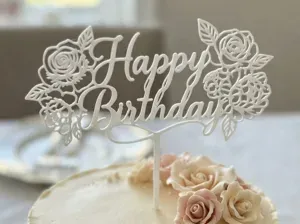 Cake topper flowers