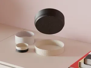 Shallow Planter. Modern plant pot for succulents