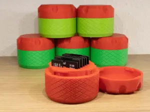 Twist Lock SD-Card Box (5x SD, 8x microSD)