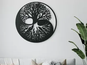 Tree of Life Yin Yang Wall Art