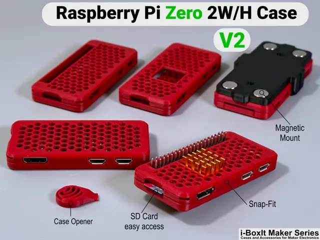 Raspberry Pi Zero 2W Case | Slim | Snap-Fit