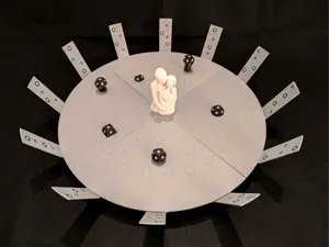 3D-Scan Drehteller Aufsatz 460mm mit Scan-Markern