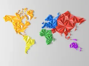 Geometric world map