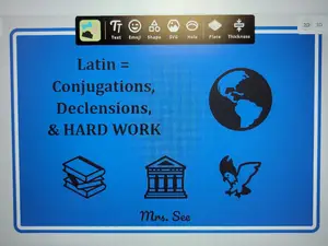 Latin Teacher Sign