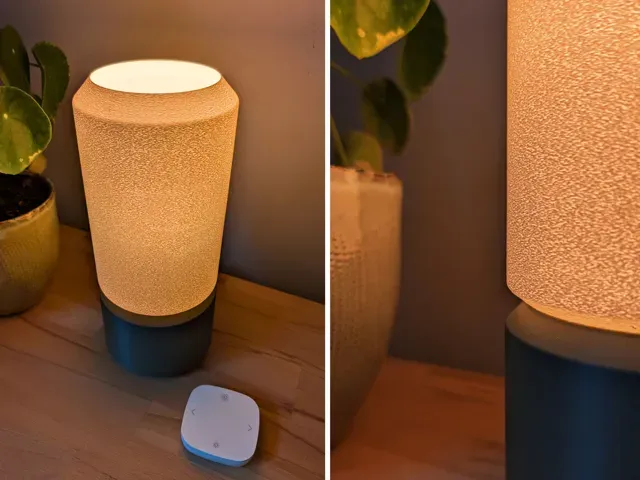 Moderne Lampe mit 3D Gedruckten oder Holzelementen — Фото 3 из 5