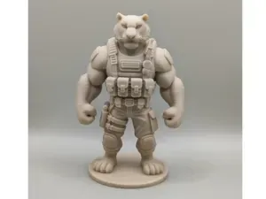 Tiger soldier in the army figurine