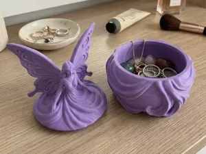 Fairy Jewelry Box - Fantasy Trinket Box with Lid