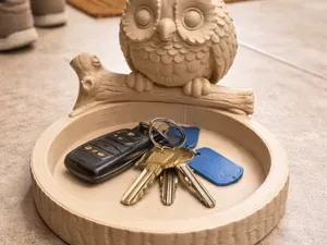 Owl Key Tray Catch-All Dish
