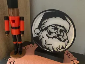 Christmas Snow Globe LED Lamp Santa Claus Head